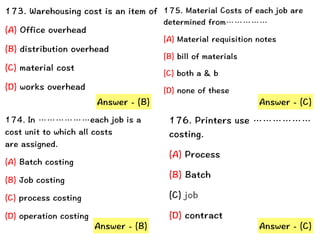  Cost accounting mcq 5