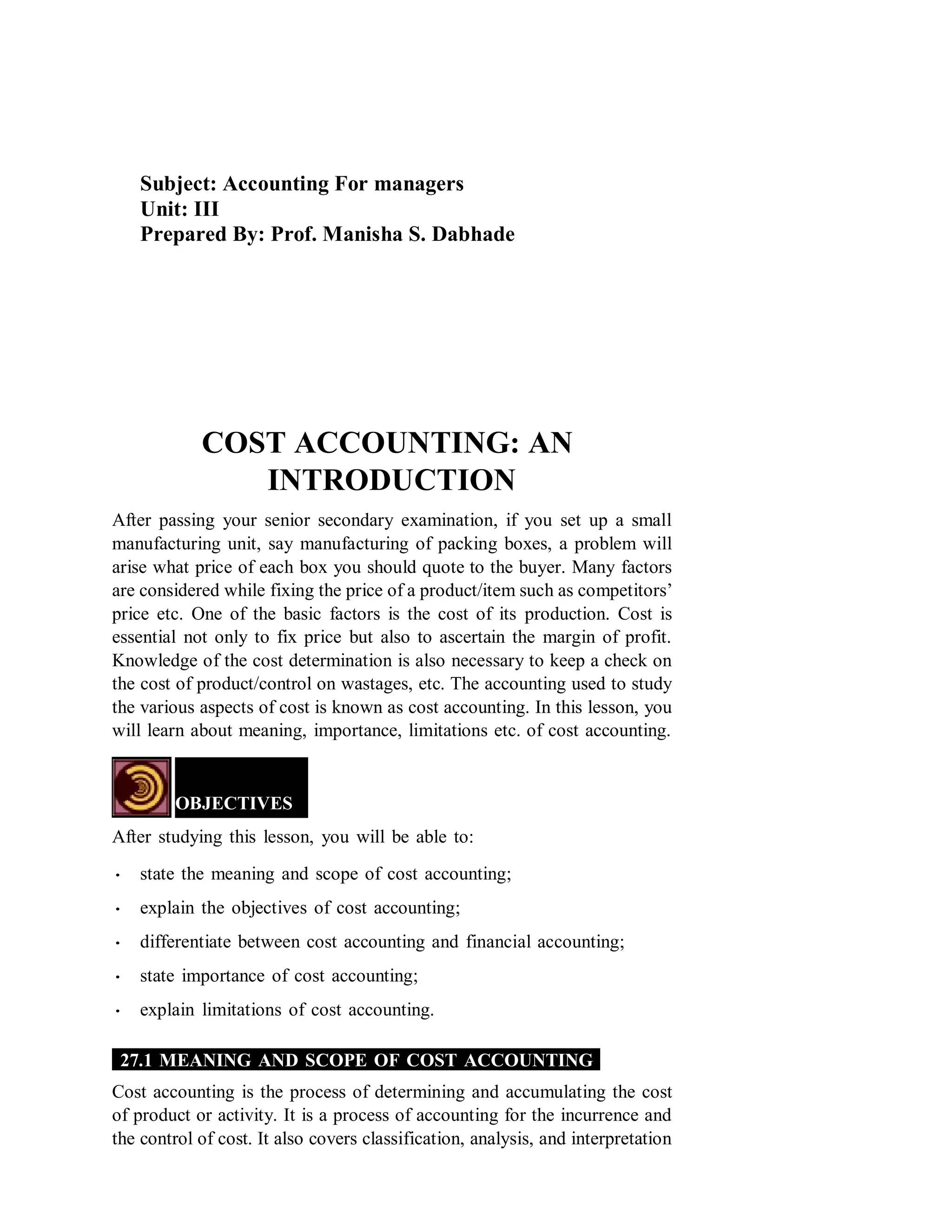 Subject- AFM-Cost_Accounting_Notes Unit-3.pdf