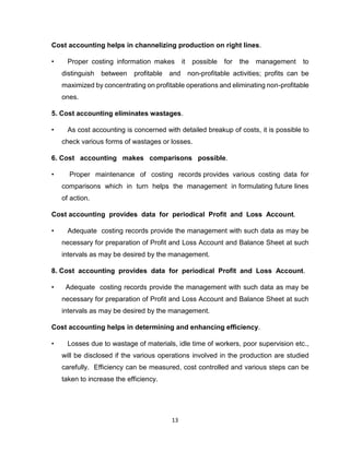 Cost Accounting Study material - Unit I.docx