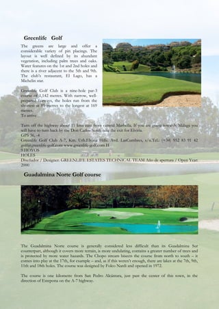 Costa del sol golf in Marbella and hotels
