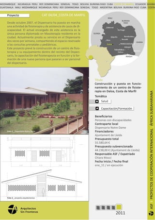 Arquitectos Sin Fronteras en Costa de Marfil