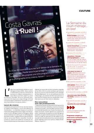 Article Rueil Infos Festival de Court-métrages Novembre 2014