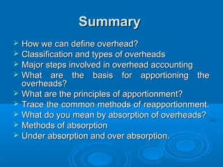 Cost Allocation powerpoint presentation | PPS