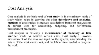 Cost Analysis Approaches for Effective Decision-Making | PPTX