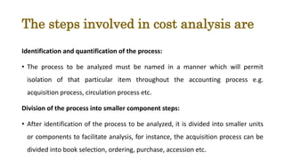 Cost and benefit analysis | PPTX