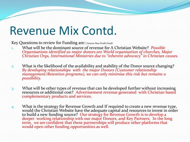 Cost and revenue model | PPT