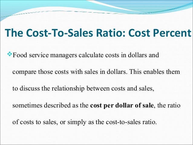 what is cost of sales