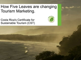 How Five Leaves are changing Tourism Marketing.Costa Rica's Certificate for  Sustainable Tourism (CST) 
