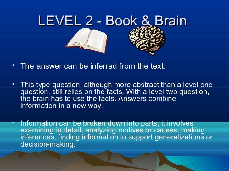 Costas level of question and thinking 1