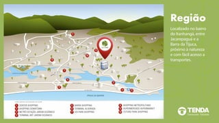 Região
Localizado no bairro
do Itanhangá, entre
Jacarepaguá e a
Barra da Tijuca,
próximo à natureza
e com fácil acesso a
transportes.
Croqui ilustrativo de localização sem escala
 