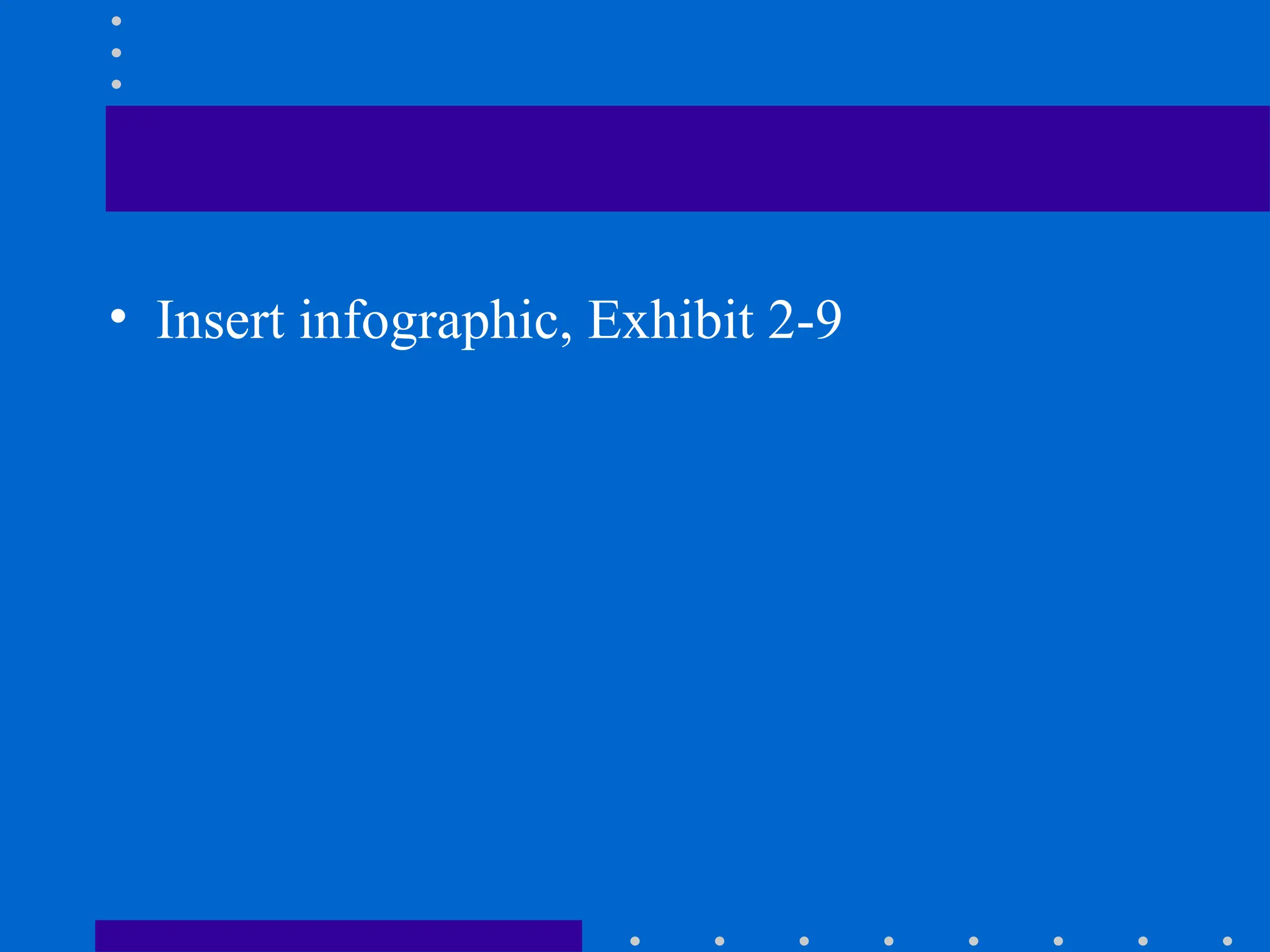 • Insert infographic, Exhibit 2-9
 