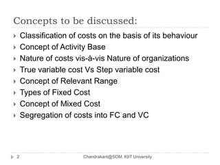 Cost behaviour analyais & use | PPTX