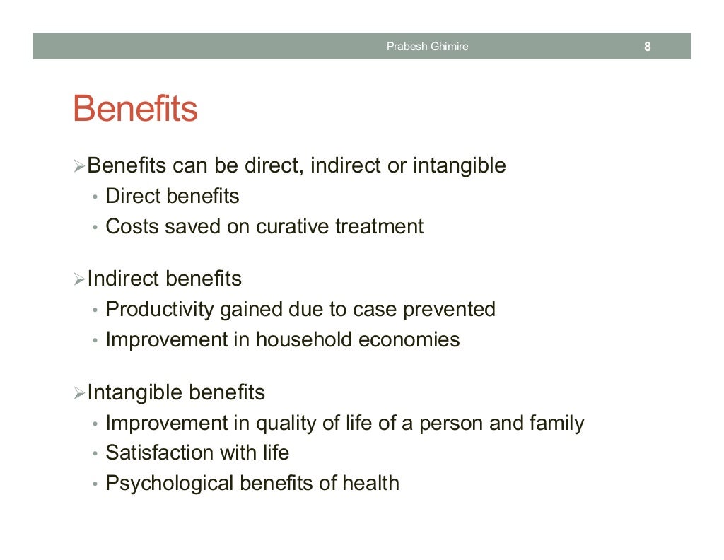 Cost Benefit Analysis in Health Care