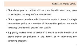 Cost Benefit Analysis_Economic EValuation.pptx
