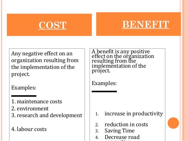 cost benefit and cost effective analysis cost benefit analysis examples