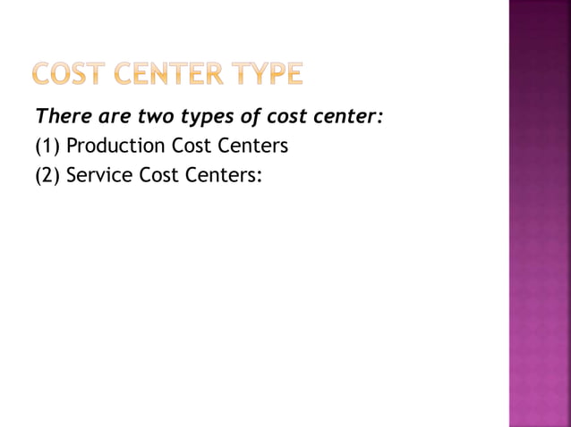 Cost center & Cost unit by Dr. Satyanarayan Pandey | PPT