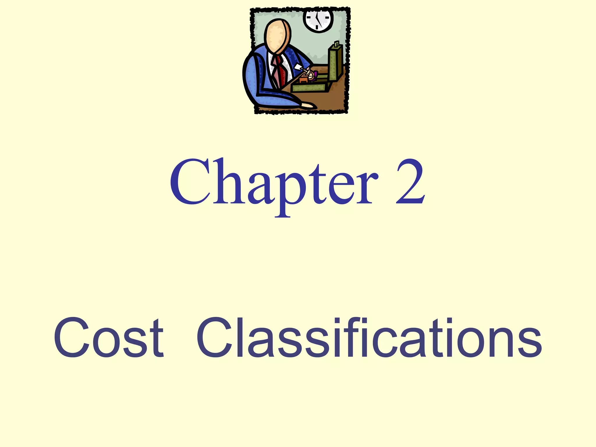 Cost classification PPT