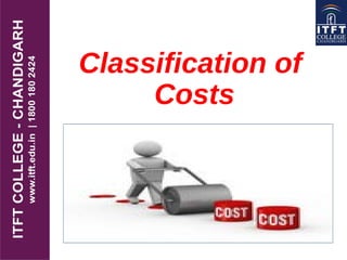 Classification of
Costs
 