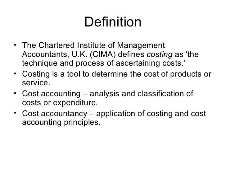 what is the meaning of cost concept