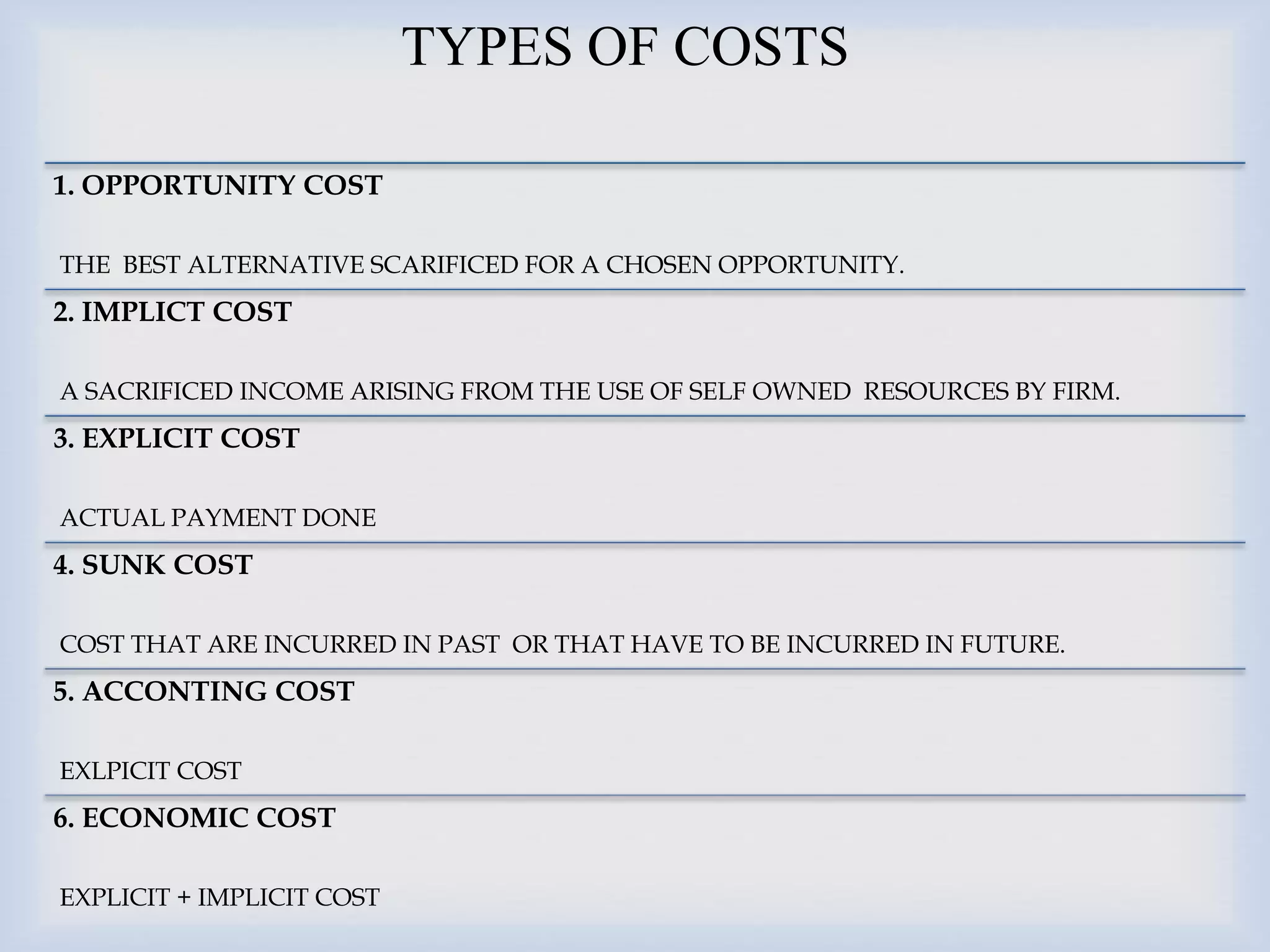 Cost concept and analysis | PPTX