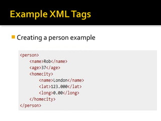  Creating a person example

 