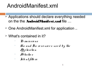 Android Bootcamp Tanzania: android manifest | PPT