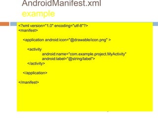 Android Bootcamp Tanzania: android manifest | PPT