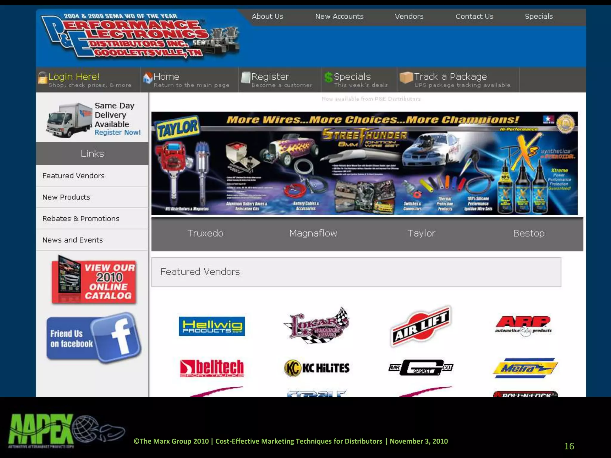 ©The Marx Group 2010 | Cost-Effective Marketing Techniques for Distributors | November 3, 2010
16
 