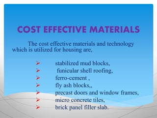 Cost effective construction materials | PPT