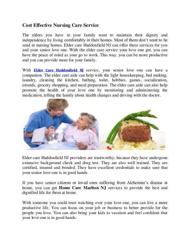 Cost Effective Nursing Care Service