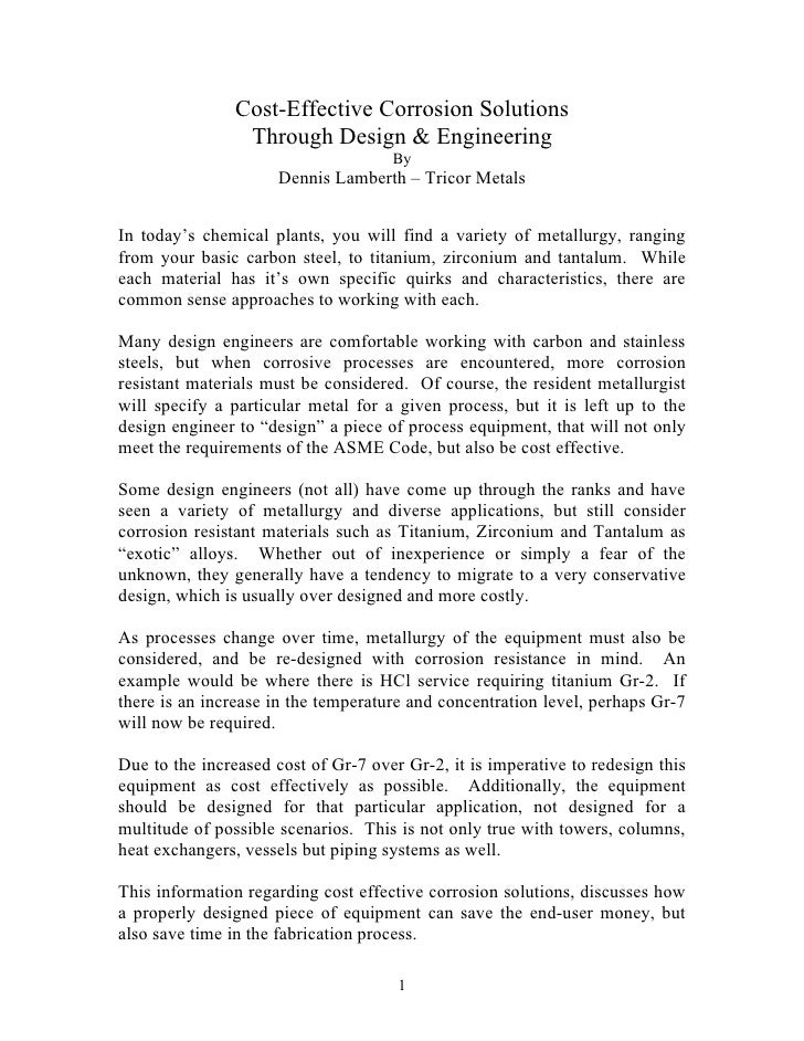 Cost Effective Solutions