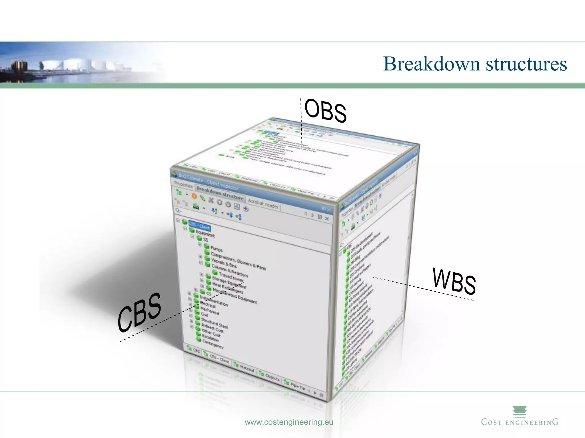 Breakdown structures




www.costengineering.eu
 