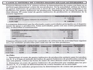 Costeo por actividad (costo abc)