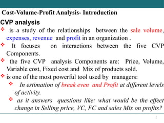 Cost II - Chapter 1; Cost-Volum_Profit.pptx