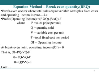 Cost II - Chapter 1; Cost-Volum_Profit.pptx
