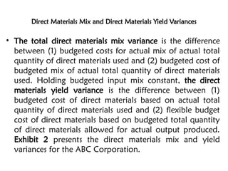 Cost II CH4 (1) standard costing flexible budgeting and variance ...