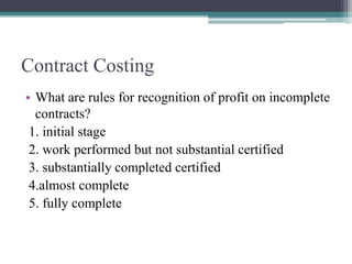 hybrid Costing process costing contract costing h | PPTX