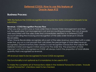 Oracle R12.1.3 Costing Overview | PPTX