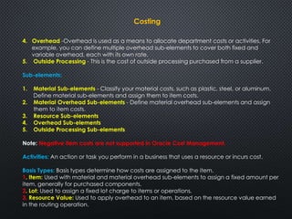 Oracle R12.1.3 Costing Overview | PPTX