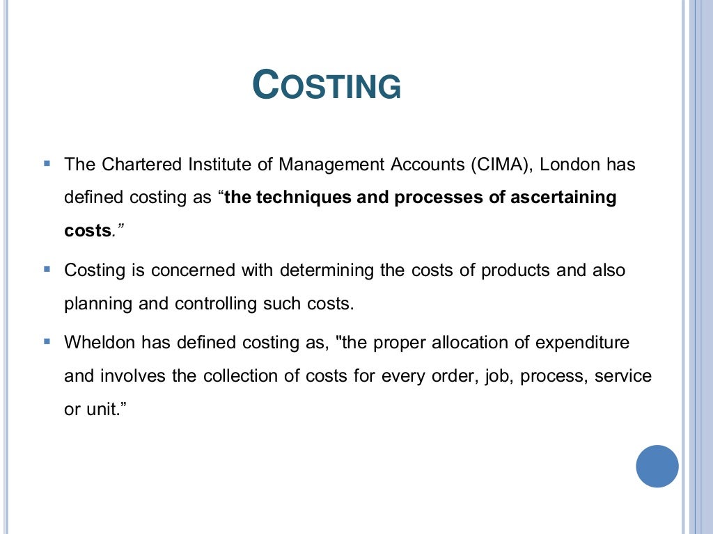 Costing