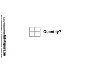Quantity? 
 