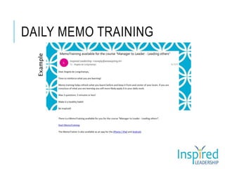 DAILY MEMO TRAININGExample
 