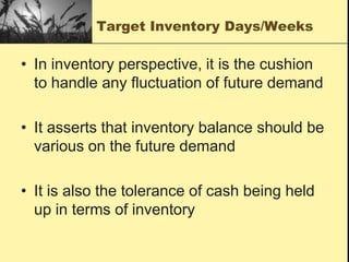 Excel LibraryInventory by weeksstkweeks, wstkbalInventory by daysstkdays, dstkbalHow to install library?Additional: dcdays, dcbal