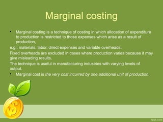 Costing introduction | PPT