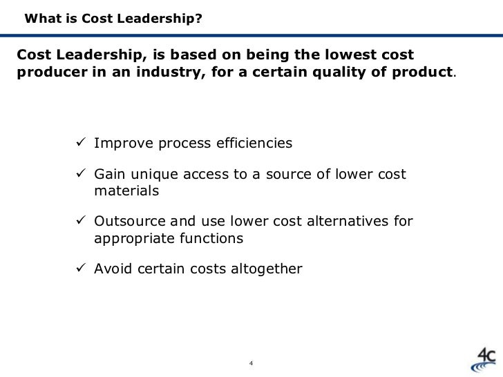 Cost Leadership and Economic Uncertainty