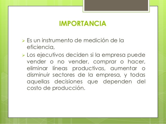 Costos Estandar