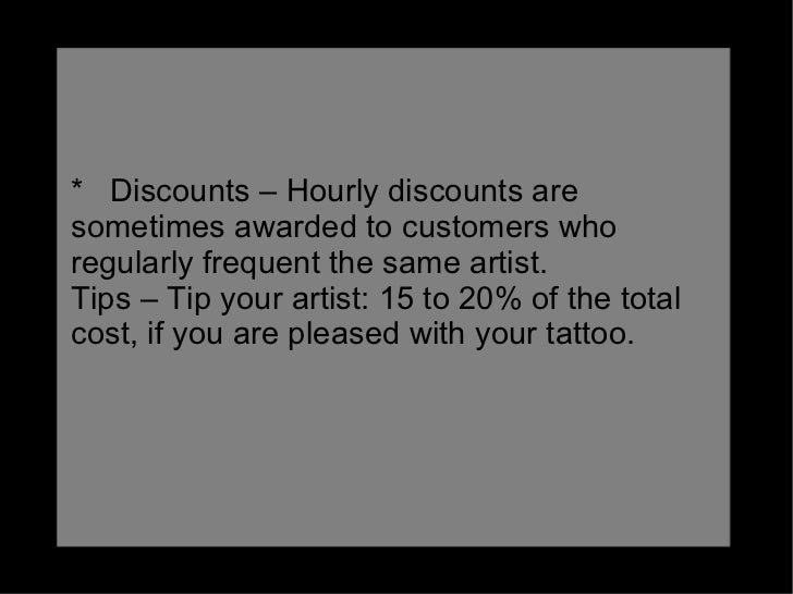 Cost of a Tattoo