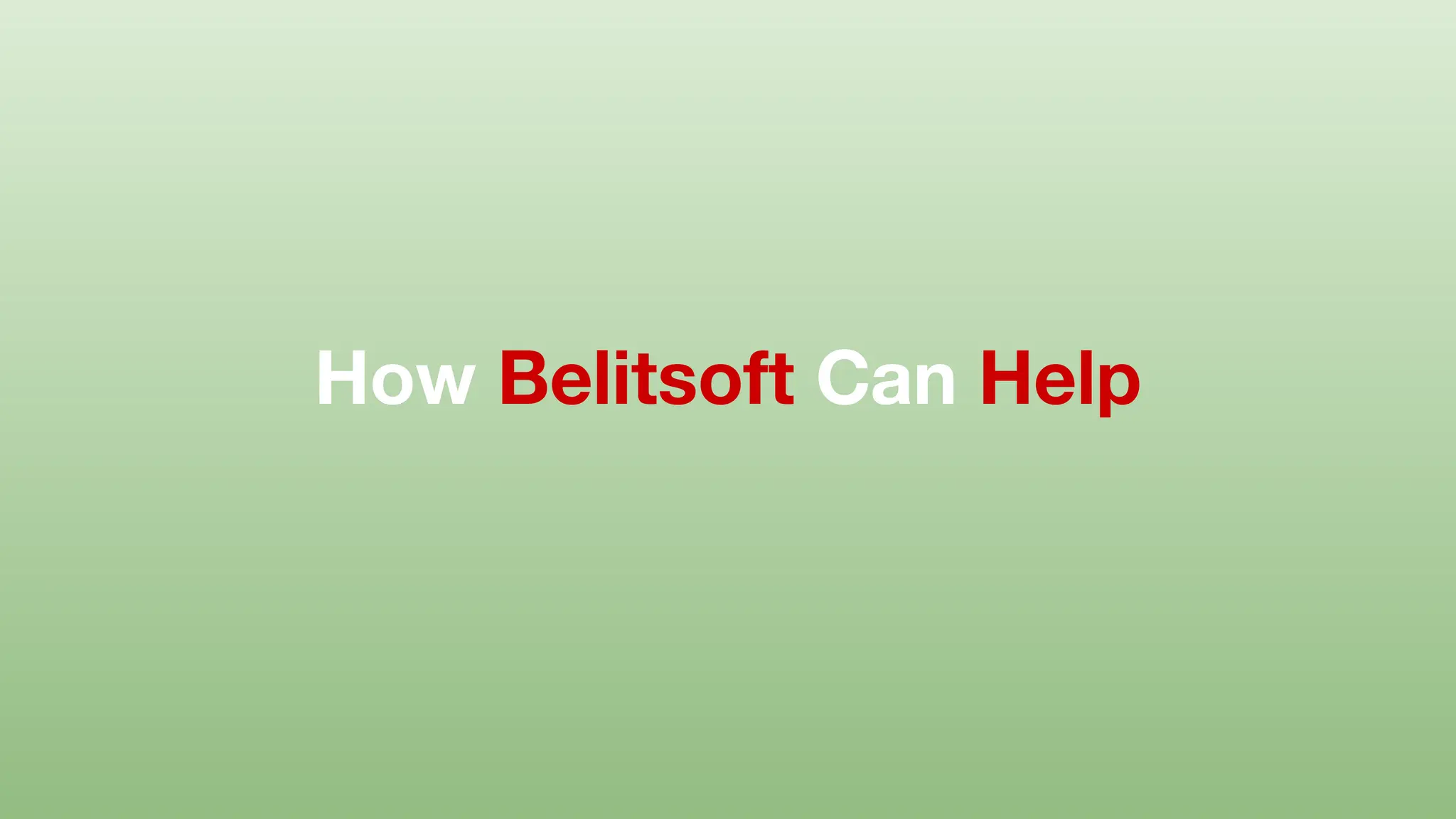 How Belitsoft Can Help
 