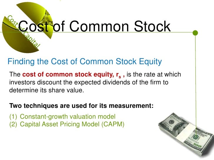 Cost Of Capital
