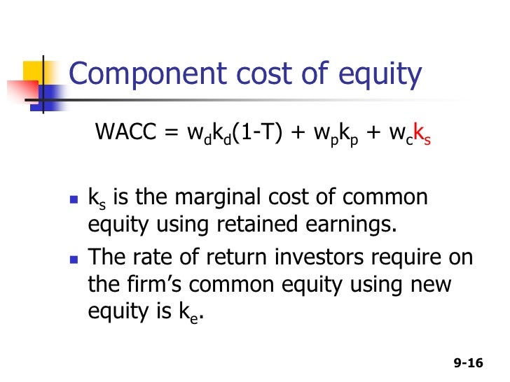 Cost Of Capital